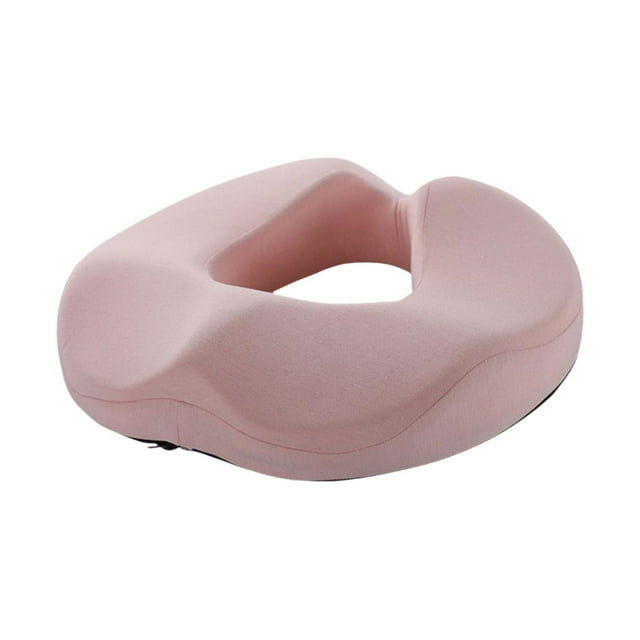 Cojín para silla de oficina, cojín para silla de escritorio, cojín tipo donut. rosa