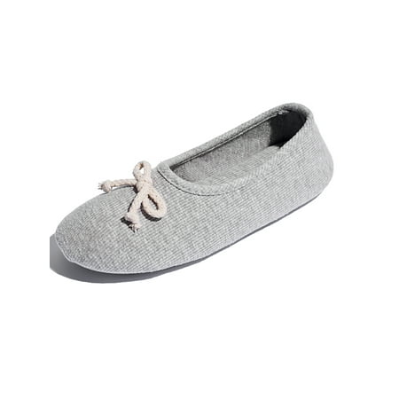 LELINTA Ladies House Slippers Classic Terry Ballerina Slipper With Soft Bottom Cotton Warm Shoes For Pregnant Women