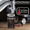 thumbnail image 3 of YMMIND Cafetera de prensa francesa Prensa de café de acero inoxidable 304 de 34 oz, con sistema de 4 filtros, vidrio de prensa francesa de borosilicato de espesor resistente al calor, émbolo de café d, 3 of 5