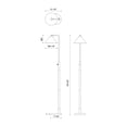 thumbnail image 5 of FL485058WH-Alora Lighting-Remy - 1 Light Floor Lamp-58.63 Inches Tall and 9.13 Inches Wide-White Finish, 5 of 7