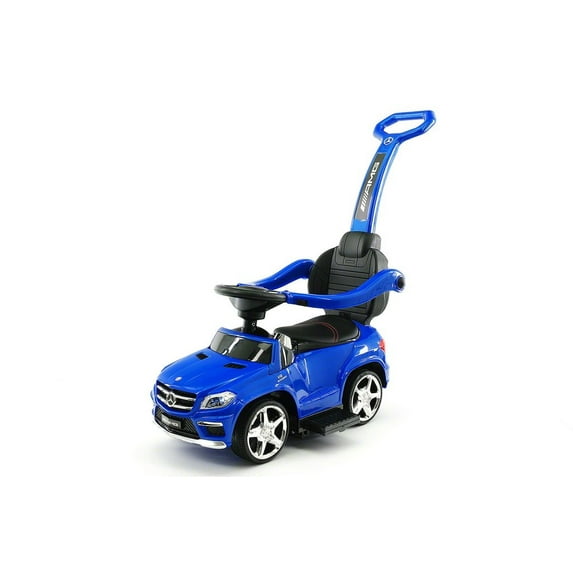 MERCEDES GL63 KIDS CONVERTIBLE RIDE ON PUSH AND FOOT TO FLOOR CAR | BLUE