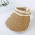 thumbnail image 4 of Cheers.US Foldable Straw Sun Visors for Women, Sun Protecetion Wide Brim Sun Hats Adjustable Topless Beach Hat, 4 of 4