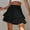 Black, variant on Women's High Waisted Flowy Shorts Boho Ruffle Skorts Pleated Tennis Beach Short Casual Summer Tiered Skirt