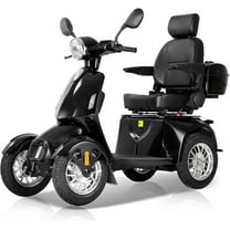 For Seniors and Adults Traveling, 800W Motor 4-Wheel Mobility Scooter, Black