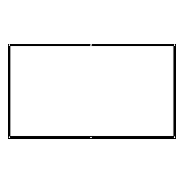 Projector Screen Curtains, Projector Screen Support 2D 3D, 1080p HD And 4k Portable For Conference Room For Home Theater Movie For