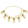 thumbnail image 3 of Chaîne de Taille à Franges Chaîne de Taille Ventre Style Bohème Ceinture en Métal Ceintures de Robe Taille Rouge Or, 3 of 9