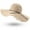 Khaki, variant on Summer Beach Sun Hats for Women Wide Brim Foldable Floppy Travel Packable UPF Hat/Beige