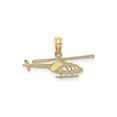 thumbnail image 4 of 10k Yellow Gold Helicopter Pendant Necklace for Men or Unisex, Aviation Charm Jewelry with Detailed Aircraft Design, Adventure Symbol, Pilot or Military Aviator Style Accessory, 4 of 6