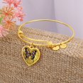 thumbnail image 4 of Autism Butterfly bracelet - Heart Bangle Bracelet (Personalized Engraving Option), 4 of 5
