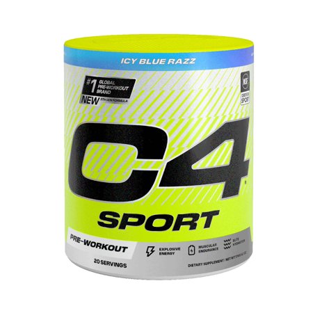 C4 Sport Pre-Workout - Icy Blue Razz - 8.6 oz