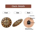 thumbnail image 7 of Vintage Rustic Wall Clock with Large Numbers And Distressed Finish 10-Inch Silent Wooden Wall Clock, Battery Operated (AA Batteries Not Included), Artistic Home Decor, 7 of 7
