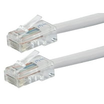 Monoprice Cat5e Ethernet Patch Cable - 3 Feet - White | Network Internet Cord - RJ45, Stranded, 350Mhz, UTP, Pure Bare Copper Wire, 24AWG - Zeroboot Series