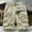 005Khaki, variant on Men's Summer Cargo Shorts Stylish Solid Casual Athletic Work Short Relaxed Fit Outdoor Shorts with Large Pockets