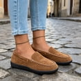 thumbnail image 6 of Knivor Plush Fuzzy Women's Slippers Cozy Warm Slip-On Winter House Slippers for Women Non Slip Rubber Sole Loafers Indoor Outdoor Moccasin Slippers Winter Daily Wear, 6 of 9