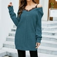 thumbnail image 2 of JINMGG V Neck Sweaters for Women Fall Winter Clearance,Women's Fashion Long Sleeves V-Neck Loose Pullover Tops Blouse Knitted Sweater, 2 of 7