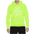 thumbnail image 2 of Wild Bobby Raised on Sweet Tea and Jesus Inspirational/Christian Unisex Graphic Hoodie Sweatshirt, Safety Green, 3X-Large, 2 of 5