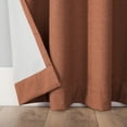 thumbnail image 6 of Sun Zero Channing Grid Texture Draft Shield Fleece Insulated 100% Blackout Grommet Curtain Panel, 50X84, Terracotta, 6 of 10