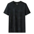 thumbnail image 1 of Camiseta de manga corta fina de seda helada para hombre: secado rápido, deportiva informal, tejido de poliéster, tallas L-XXXXXXXL, ligera y transpirable, 1 of 2
