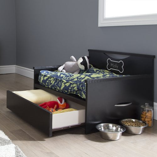 dog bed with toy storage