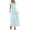 Light Blue, variant on PRETTYGARDEN Summer Dresses for Women Eyelet Square Neck Puff Sleeve Smocked Wedding Guest Maxi Dress with Pockets
