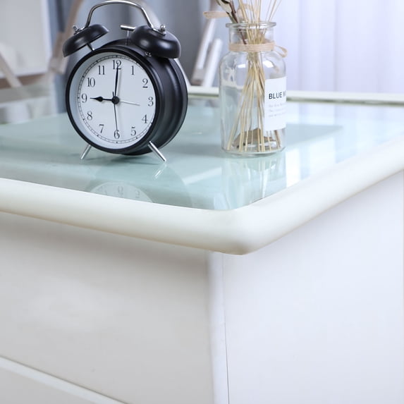 6.6ft Table Edge Foam Edge Cushion Guard Strip Soft Bumper Protector White