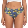 thumbnail image 1 of Fotbe Cartoon Submarines Calzones Estampados para Mujer – Ropa Interior de Algodón, Cómoda, Suave y Elástica-Small, 1 of 6
