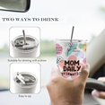 thumbnail image 5 of Mom Daily Affirmations 20oz Travel Coffee Mug Tumbler, New Mom Mother Mommy Gifts for Christmas from Daughters Sons, Mom Birthday Gifts,Mothers Day Stainless Steel Tumbler with Lid and Straw, 5 of 6
