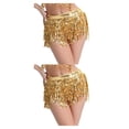 thumbnail image 1 of Sonducket de danza del vientre con lentejuelas brillantes para mujer, práctica de entrenamiento, faldas por encima de la rodilla, disfraz de Type3 NO3, 1 of 1