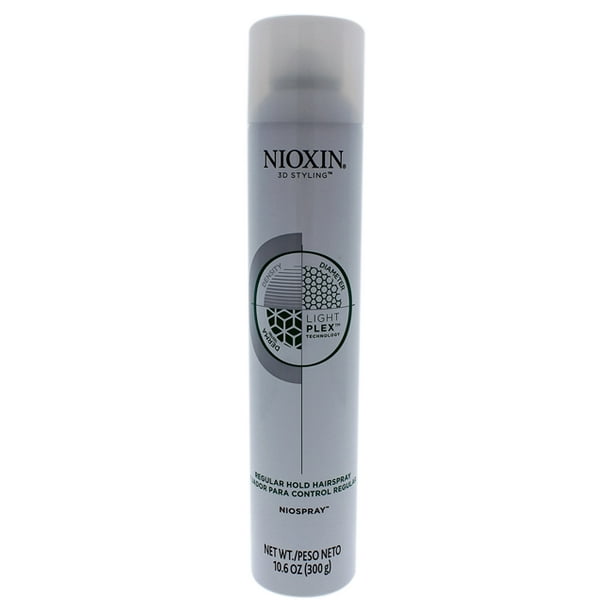 3D Coiffant Niospray Régulière Tenir Laque par Nioxin pour Unisexe - 10.6 oz Spray pour Cheveux