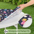 thumbnail image 5 of Dark Blue Little Princess Pattern Round Fitted Tablecloth with Elastic Edge,Dining Table Cover Waterproof,Outdoor Round Tablecloth for Camping,Dining,Indoor and Outdoor, 5 of 7