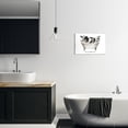 thumbnail image 2 of Stupell Industries Moo-ve Over Bath Time Cow Farmhouse Bathroom Sign Graphic Art Unframed Art Print Wall Art, Design by Cindy Jacobs, 2 of 5