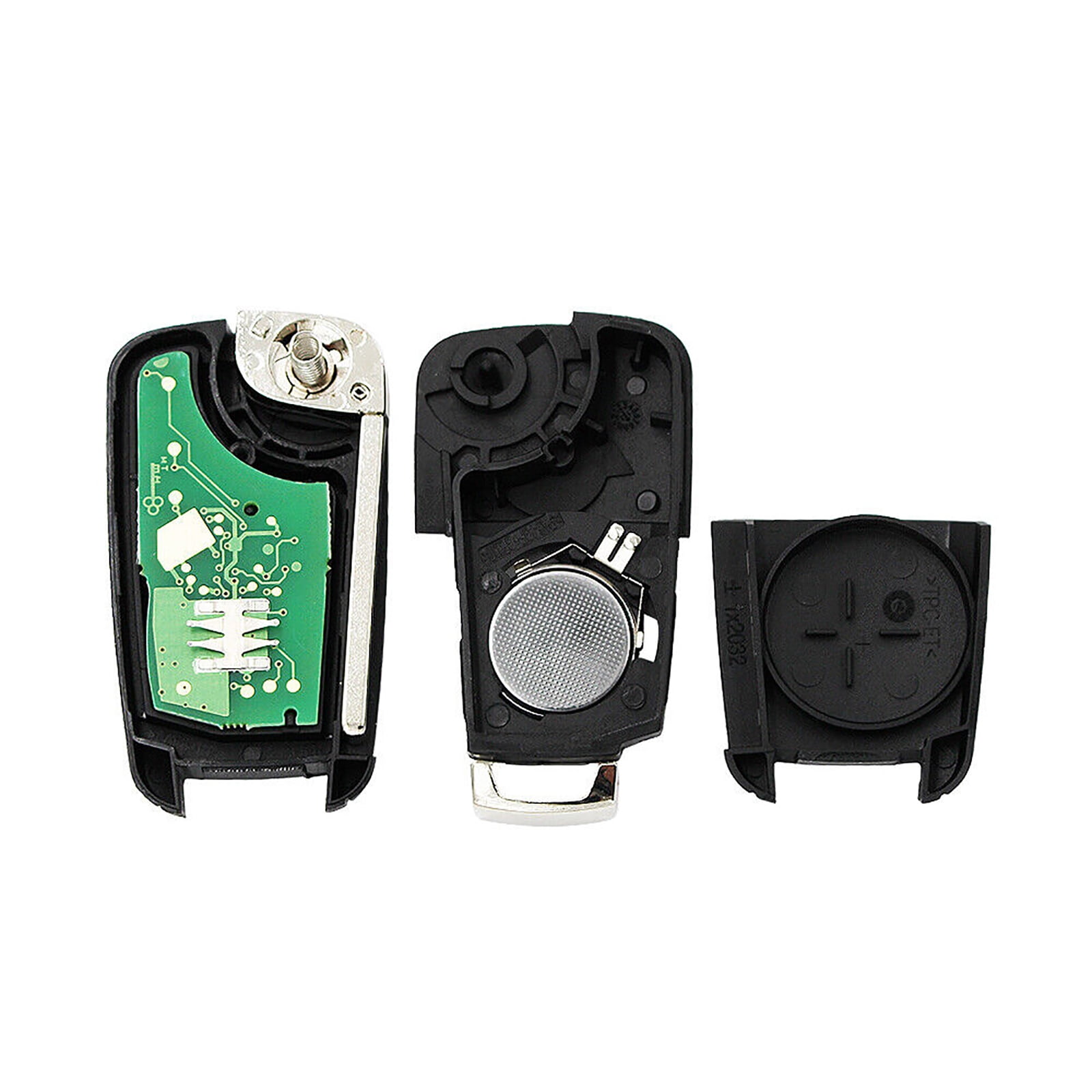 OHT01060512 5-Button Remote Key Fob 2-Pack Black Wireless Car Key with Built-in Chip Cars Key Accessory