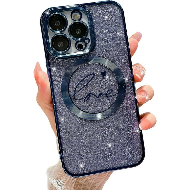 Ownest Compatibile iPhone 14 Custodia Magnetica Glitter