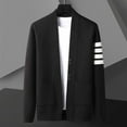 thumbnail image 2 of Men's Knit Cardigan Sweater For Fall Casual Open Front Outerwear Relaxed Fit Knitwear For Men, 2 of 3