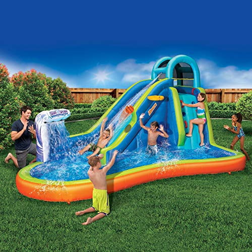 Kalmstore Inflatable Water Slides for Kids Adult Family Backyard Garden Summer Water Party Water Slides for Swimming Pool with Air Pump and Patch Seal Tape 