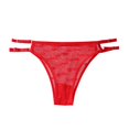 thumbnail image 2 of Gibobby Tangas de sexy para mujer Bragas de encaje para mujer, calzoncillos y transpirables con hebilla de anillo ajustable(Rojo,Talla única), 2 of 5