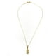 thumbnail image 2 of Collar con dije de oro laminado letra brillos S, 2 of 6