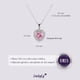 thumbnail image 5 of Collar para Mujer de Plata .925 con Zirconia Cúbica, LuckyLy  Cadena y Dije de Corazón Brillante – Joyería Ideal como Regalos para Mamá y Regalos para Mujer San Valentín y Navidad, Modelo Zaria rosa, 5 of 7