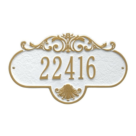 Whitehall 2019WG Rochelle - Standard Wall - One Line in White/Gold 15.5X9