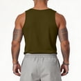 thumbnail image 6 of GrmtClth Mens 250 Years Usa Tank Top Anniversary American Flag Pattern Tee Breathable Sleeveless Top Trend 1776-2026 Print Shirts Army Green L, 6 of 6