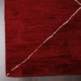 thumbnail image 5 of Glitzy Rugs UBSLSM188L0026A9 5 x 8 ft. Hand Knotted Gabbeh Silk Mix Rectangle Area Rug, Red, 5 of 5
