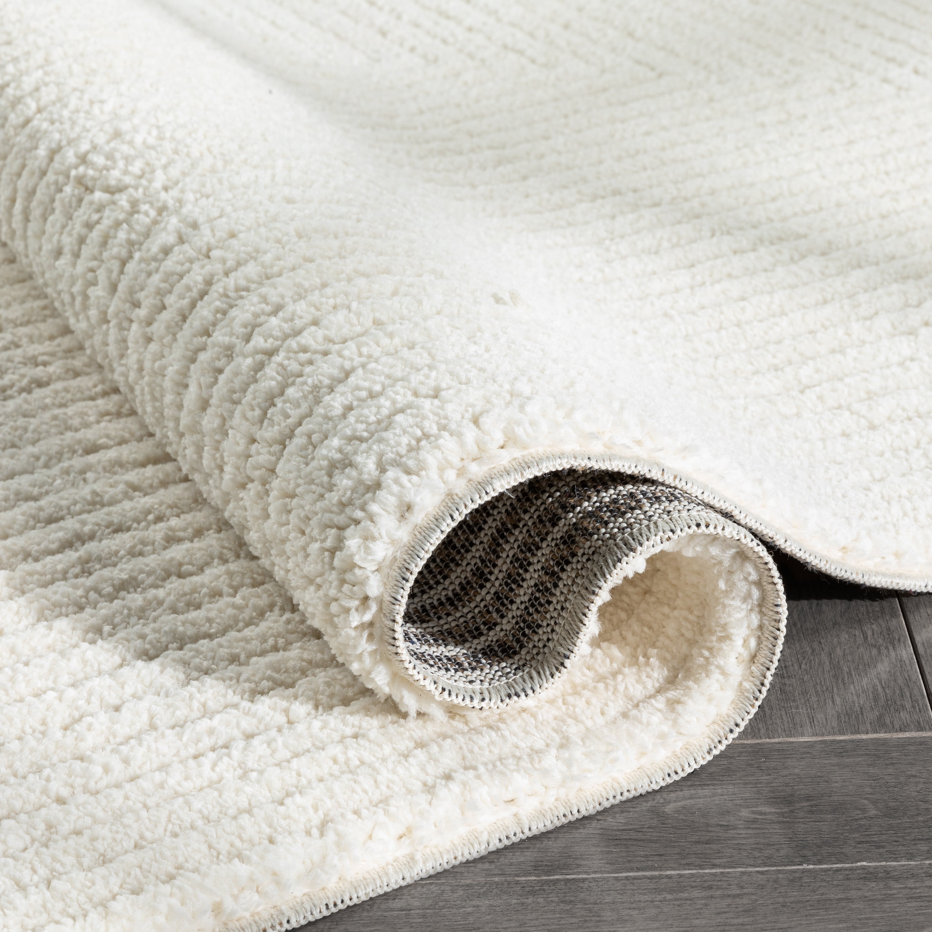 Well Woven Geometric Solid Area Rug, 7' x 5', Very soft