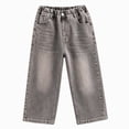thumbnail image 6 of Cdudpw Boys Baggy Jeans Kids Casual Straight Leg Loose Fit Denim Pants with Pockets, 6 of 9