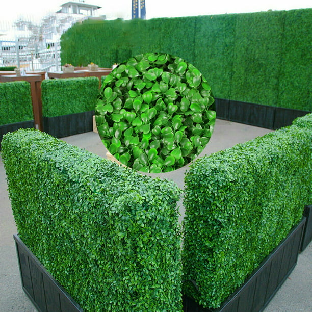 Artificial Boxwood Panels Hedges & Screens for Terraces, Balconies, Roof Decks, Pool Surrounds