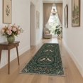 thumbnail image 4 of GENIMO 2'x3' Area Rug for Entryway, Machine Washable Non Slip Low Pile Indoor Door Mat for Front Door Kitchen Bathroom, Contemporary Animal Print, Forest Green, 4 of 7
