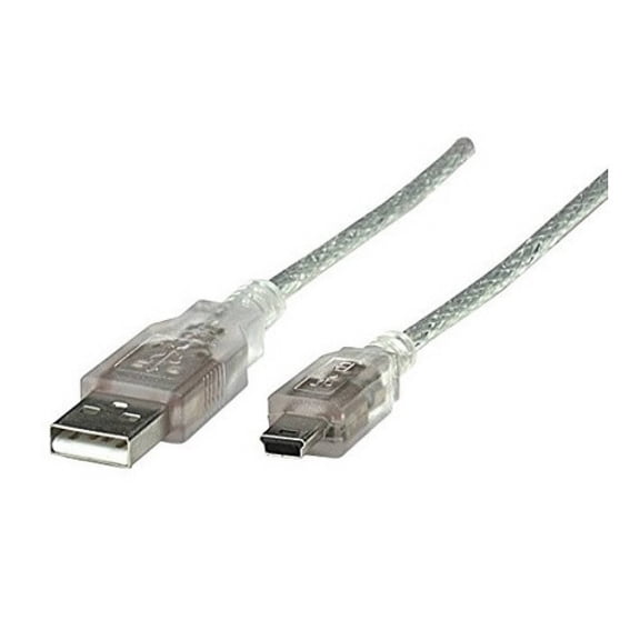 Cable Manhattan  Cable USB a mini USB 1.8 m Transparente 333412