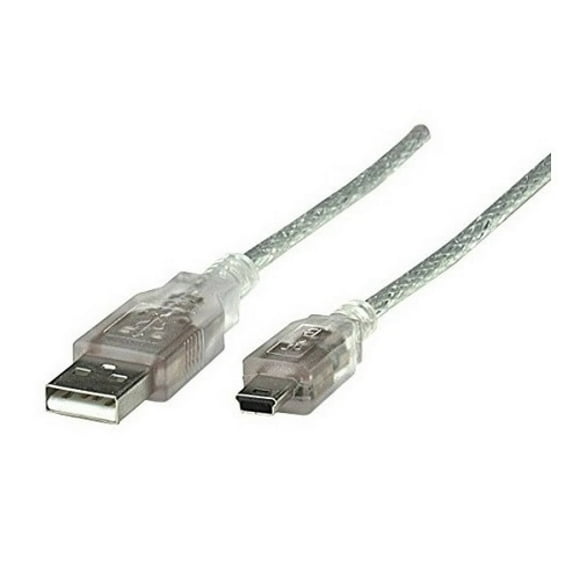 Cable Manhattan Cable USB a mini USB 1.8 m Transparente 333412