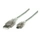 thumbnail image 1 of Cable Manhattan  Cable USB a mini USB 1.8 m Transparente 333412, 1 of 3