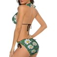 thumbnail image 3 of NICKSUN Women's Bikini Sets, Cute Print Two Piece Bathing Suits Sexy Halter Padded Bikini Swimsuits, 3 of 6