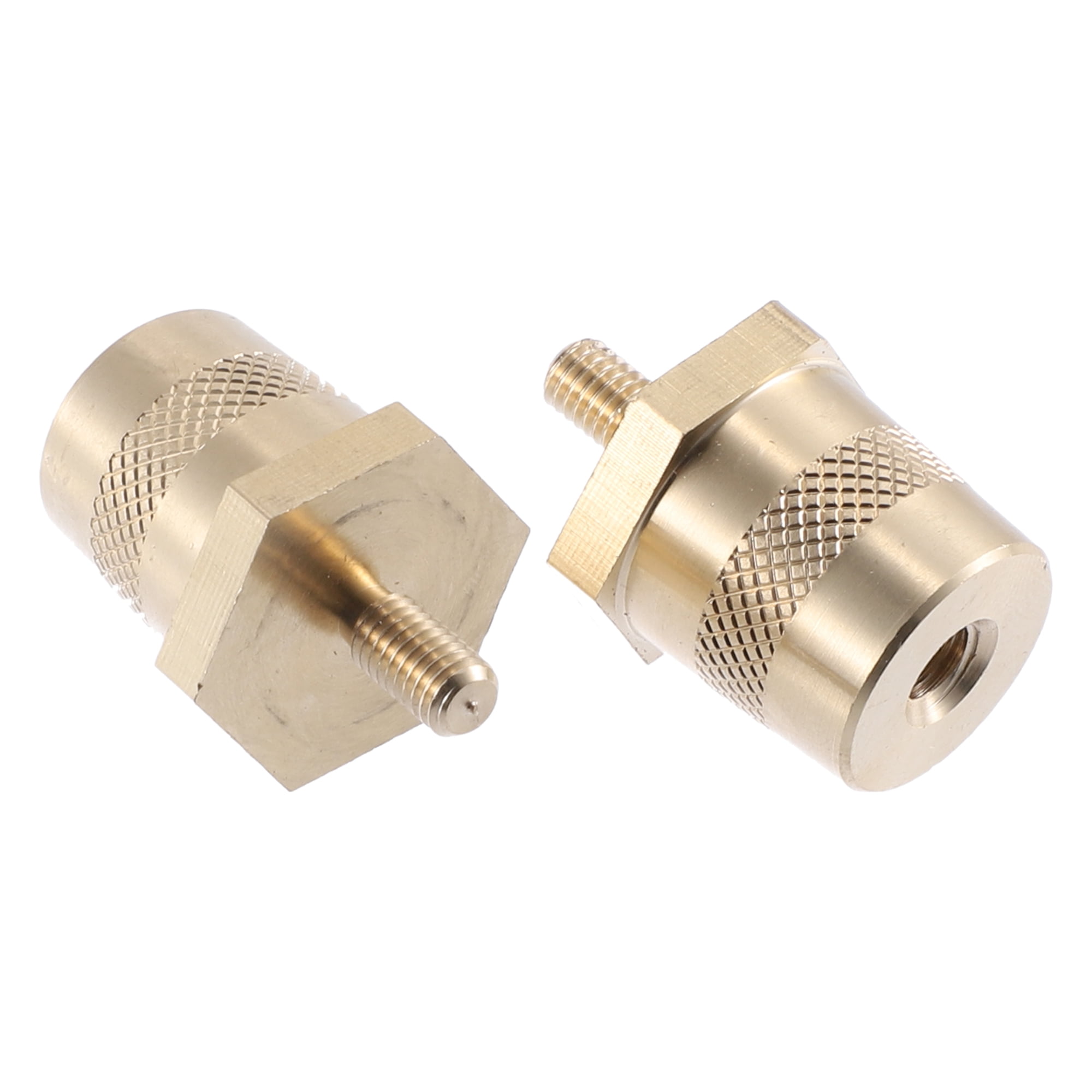 Unique Bargains 1 Pair M5 Auto Battery Terminal Connector Brass Tone ...